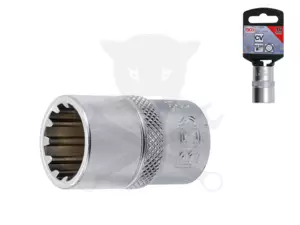 Dugókulcs - crowafej 1/2" Gear Lock normál 16 mm BGS