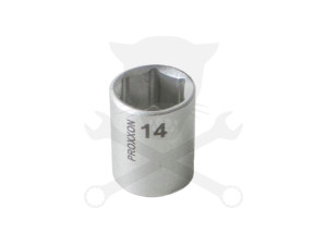 Dugókulcs - crowafej 1/4" 6 lap normál 14 mm Proxxon