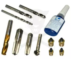 Pichler fékmunkahenger légtelenítő csavar javító készlet 1/4" és 1,8" NPT