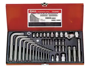 Torx készlet komplett 40 db-os Genius