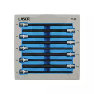 Rátűzőkulcs 9 db-os készlet 3/8" Imbusz 4-12 mm extra hosszú 200 mm
