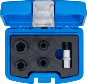 Fékjavító dugókulcs készlet 5 lapú - ötszögű 1/2" 5 db-os BGS