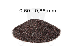 Szóróanyag normálkorund barna NK24 = 0,60 - 0,85 mm -25 kg
