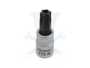Rátűzőkulcs - crowa+bit 1/4" torx, furatos T40 Proxxon
