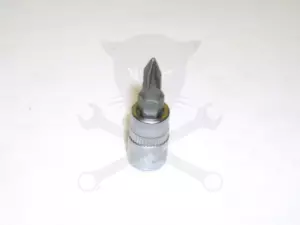 Rátűzőkulcs - crowa+bit 1/4" kereszt PZ1