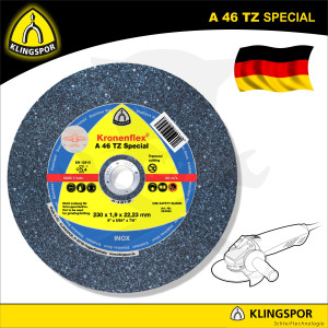 Vágókorong 230x1.9 mm A46TZ Special - inox - Klingspor