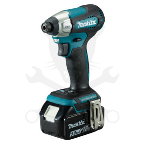 Ütvecsavarbehajtó, akkus 18V 140 Nm 1/4" bit - 2db 5Ah - Makita