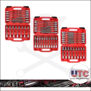 Rátűzőkulcs - crowa+bit készlet 1/2" hex-torx-XZN 88r.