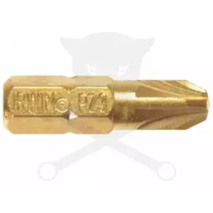Bithegy, gépi készlet 10 darabos TiN PZ1 x 25 mm 1/4"