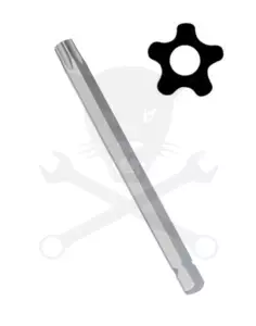 Bit ötágú torx T-08 88 mm lyukas Genius