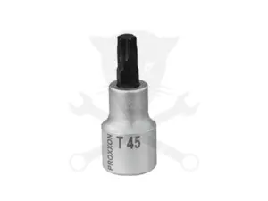 Rátűzőkulcs - crowa+bit 1/2" torx T45 hosszított Proxxon