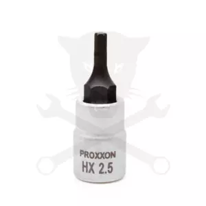 Rátűzőkulcs - crowa+bit 1/4" Imbusz HX2.5 Proxxon