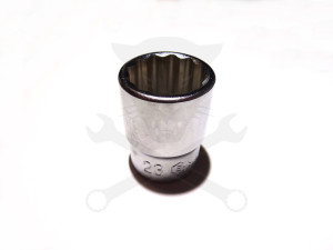 Dugókulcs - crowafej 1/2" 12 szög normál 23 mm Genius
