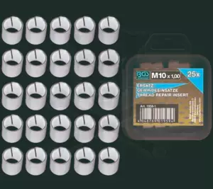 Menetjavító betét készlet M10x1,0 - 25 db-os BGS