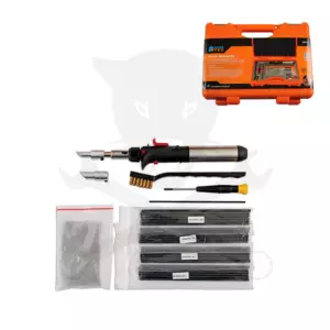 Műanyag hegesztő készlet Piezos gázforrasztóval - Power Tec