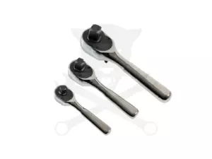 Racsnis hajtószár - marok - 3 db-os készlet108 fogú 1/4"-3/8"-1/2" -AT18