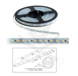 Szalag LED 3528 kültéri 120 db/m - 3000K - ELMARK