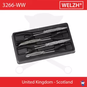 Fogó készlet - áttételes - 290-380 mm erősített- 4 részes - Welzh