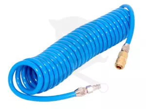 Levegőcső spirál  6 m kék - szerelt 12 mm x 8 mm