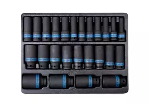 Gépi dugófej készlet hosszú 1/2" hosszú 8-36 mm-es