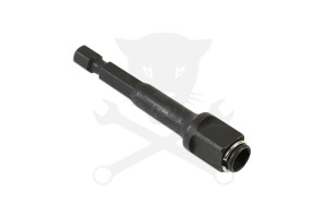 Bit és dugókulcs tartó adapter fúrógépbe 1/4" bit + 3/8" dugó 2:1-ben