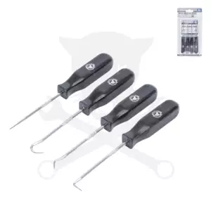 Tömítés kiszedő-kaparó szerelőkampó készlet 4 db-os mini BGS
