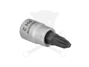 Rátűzőkulcs - crowa+bit 1/4" kereszt PH2 Proxxon
