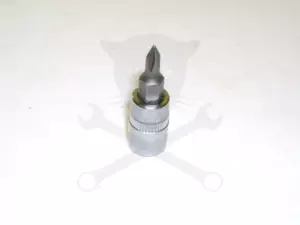 Rátűzőkulcs - crowa+bit 1/4" kereszt PH0