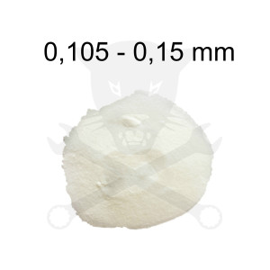 Szóróanyag elektrokorund fehér EK100 = 0,105 - 0,15 mm -25 kg