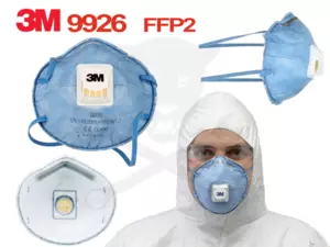 Arcmaszk - szájmaszk 3M - FFP2 - szelepes - fejpánt - profi - RAKTÁRON !