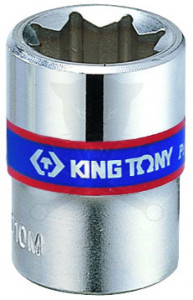 Dugókulcs - crowafej 1/4" 8 szög normál 08 mm