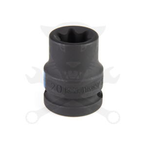 Légkulcsfej 1/2" belső torx E20 KingTony