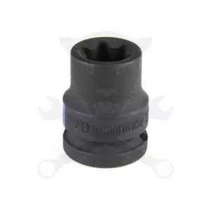 Légkulcsfej 1/2" belső torx E20 KingTony