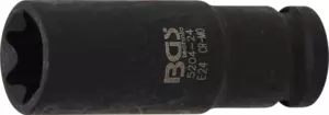 Légkulcsfej 1/2" hosszú belső torx E24