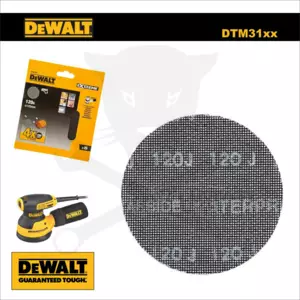 Csiszolólap, hálós 125 mm - Szemcse: 240G -  5 db DeWalt