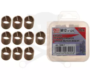 Menetjavító betét készlet M12x1,25 - 10 db-os BGS