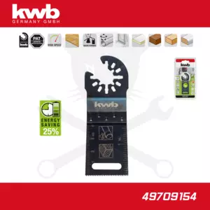 Multifunkciós tartozék vágófej beszúró fej 34x44 mm AKKU TOP - KWB