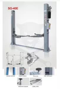 Emelő gépkocsi csápos 4 tonnás + tartozék csápmagasító adapter készlet