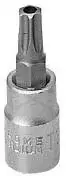 Rátűzőkulcs - crowa+bit 1/4" torx, furatos TPX27