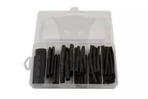 Hőzsugorcső 60 részes klt, duplafalas, fekete 3.2-19.1 mm