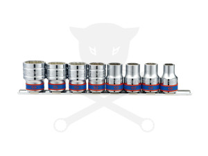 Dugókulcs - crowafej készlet 1/2" 12 szög 10-22 mm 8 db-os KingTony