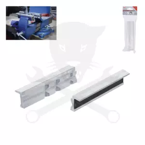 Satuhoz lágy-pofa 125 mm-es betét nélkül 2 db-os - mágneses kivitel BGS