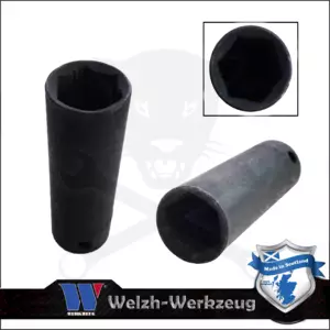 Lok-Typ Légkulcsfej - gépifej 1/2" 30 mm 6 lap hosszú - Welzh