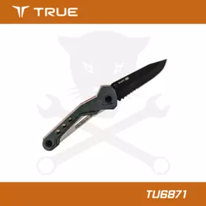Vágókés, összecsukható Trueblade - Fekete - True