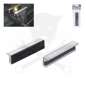 Satuhoz lágy-pofa 125 mm-es gumi betétes 2 db-os - mágneses kivitel BGS