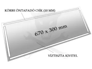 Homokfúvó szekrényhez fólia 990-hez 1 db-os ablakra