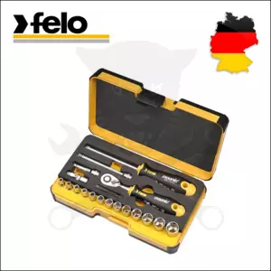 Dugókulcs készlet 1/4" 6 lap 4-14 mm 19 részes - FELO