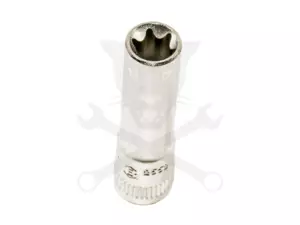 Dugókulcs - crowafej 1/4" belső hosszú torx E08 Genius