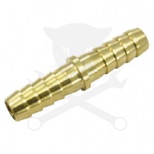 Levegős csatlakozó - tömlőtoldó  6 mm - 6 mm /1/4"/ - RÉZ