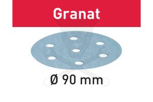 Csiszolópapír, tépőzáras  90 mm STF D90/6 P100 GR/100 Granat 100 db
